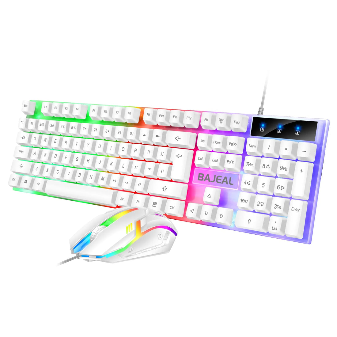 New Arrival T350 Bajeal Keyboard and Mouse Sets USB Interface Wired Backlit Keyboard for PC Desktop