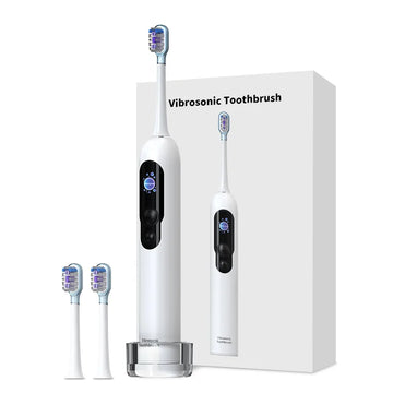 Smart LED Display Screen 60 Degree Rotating and Vibrating Electric Toothbrush Custom Mode Automatic Toothbrush