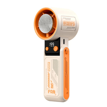 Handheld Fan High Speed 1800mAh Rechargeable Battery Portable High Speed Cold Cooling Fan 100 Gear Adjustment Fan With Logo