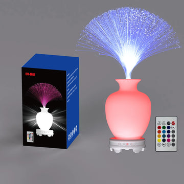 Flower Wireless Vase Shape Active Portable Speaker with FM Radio Support TF/USB Function RGB  Light Subwoofer  Speaker for Party