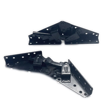 Black Zinc Furniture Sofa Bed Armrest Hinge Mechanism 230/260/300mm Hardware Accessories for Living Room Home Herrajes Click