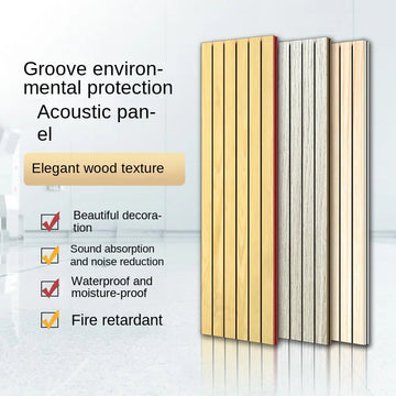 Solid Wood Sound-Absorbing Board for School Conference Room Film TV Wall Decor Flame Retardant Insulation Acoustic Panels