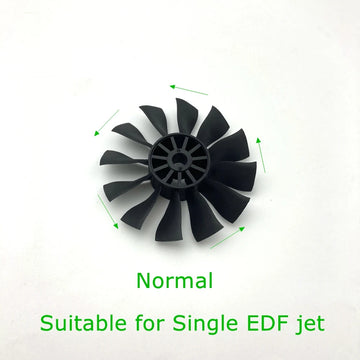 50mm EDF Propeller Duct Fan 12-Blades Normal And Reverse Good For RC Twin 50mm EDF RC Jet Airplane ME262 T50