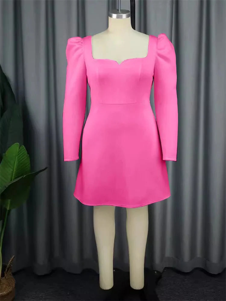 Wmstar Plus Size Dresses Women Party Deep V Neck Sexy Midi Party Evening Dress Flower Birthday Outfits Wholesale Dropshipping