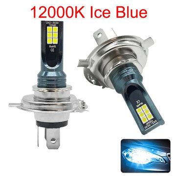 2Pcs H4 H7 LED Headlight H11 H8 H9 H1 H3 Car Fog Light LED Bulbs 9005 9006 Hb3 Hb4 Auto Driving Running Lamps 12000LM 12V 6000K