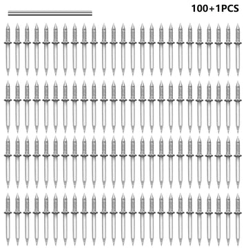 100PCS Carbon Steel Nails For Seamless Baseboard Installation High Strength Single Head Two-way Hardware Non-Marking Nails