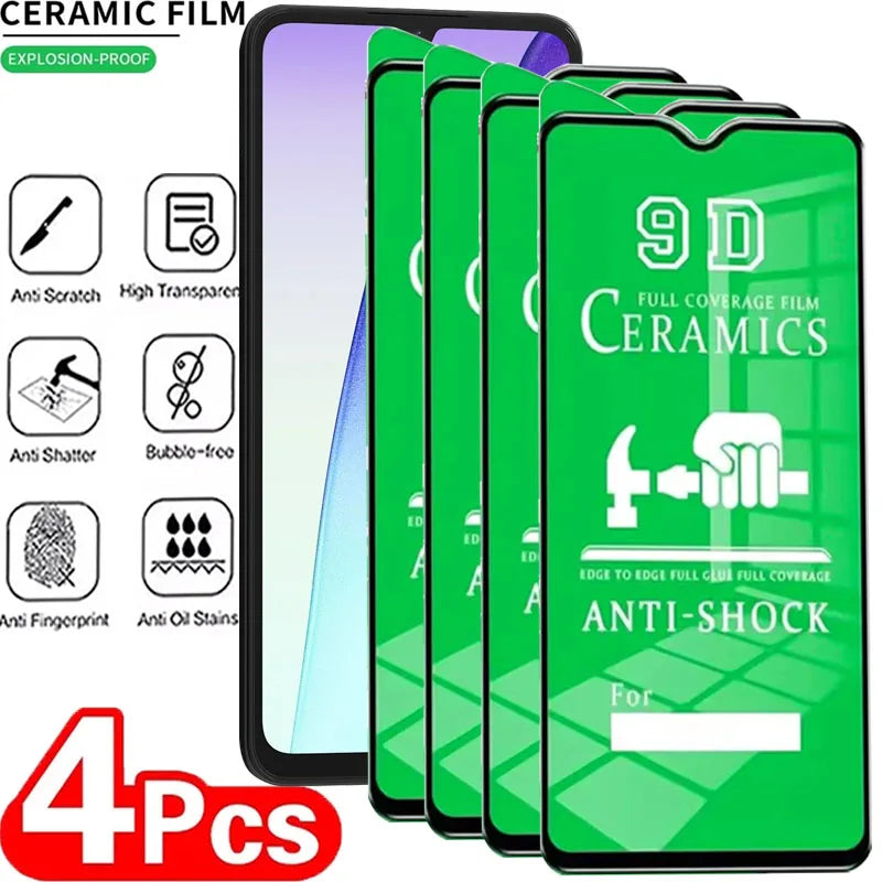 4PCS Clear Soft Ceramic Film For Xiaomi Redmi 14C 12C 12 HD Screen Protector For Xiaomi Redmi 13C 13 10A 10 5G Phone Accessories