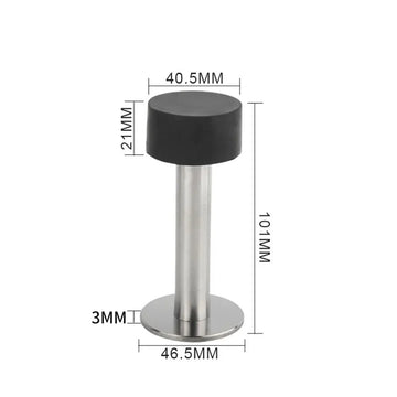 New Stainless Steel Door Stopper Nail-free Punching/No Punching Door Holder Anti-collision Hardware Doorstop Wall Mounted