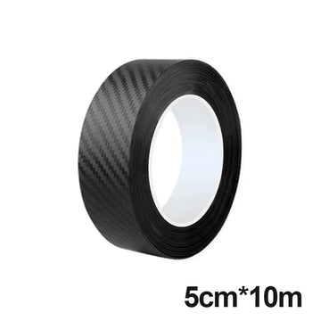 SEAMETAL 3D Carbon Fiber Sticker Car Threshold Protective Film Anti Scratch Wear-Resistant Waterproof Matte Sticker for Car Body