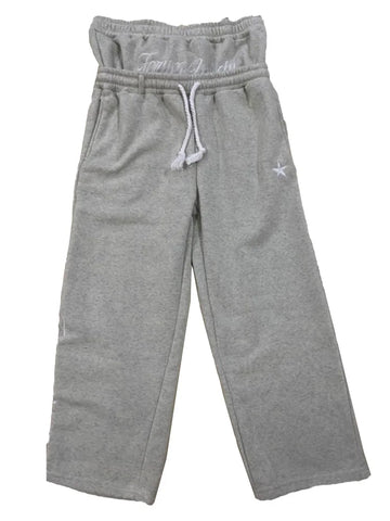 Harajuku Loose Double Waisted Sweatpants Y2K American Solid Color Letter Embroidery Casual Pants Hip Hop Drawstring sweat pants