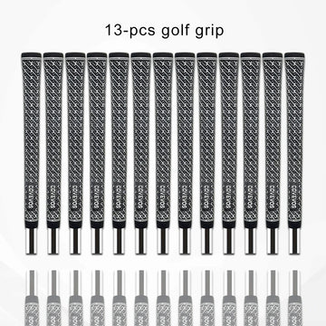 13pcs golf grips, made of advanced rubber technology, bring comfortable feel, solid feel, texture and high friction.