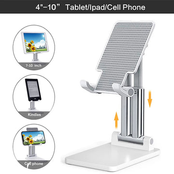 Desk Mobile Phone Holder Stand For iPhone iPad Xiaomi huawei Metal Desktop Tablet Holder Table Cell Foldable Extend Support