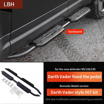 be suitable for land rover defender 90 110 130 L663 Black Knight Car Side Fixed Step Pedal foot pedal