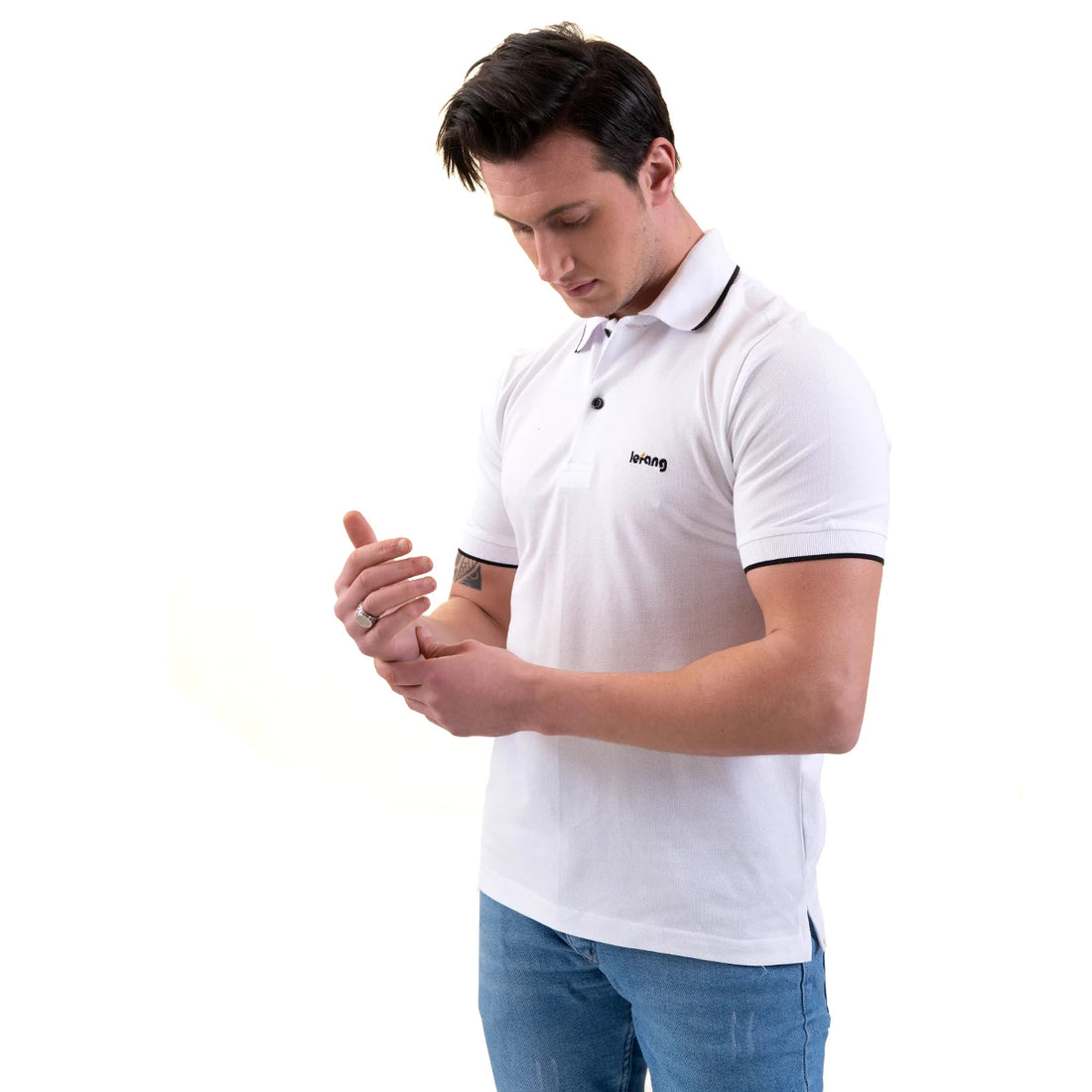 Competitive Price Customized logo Lapel Collar Polo Shirt Golf Polo t Shirt 100% Cotton Men Polo Shirt Made in Turkey