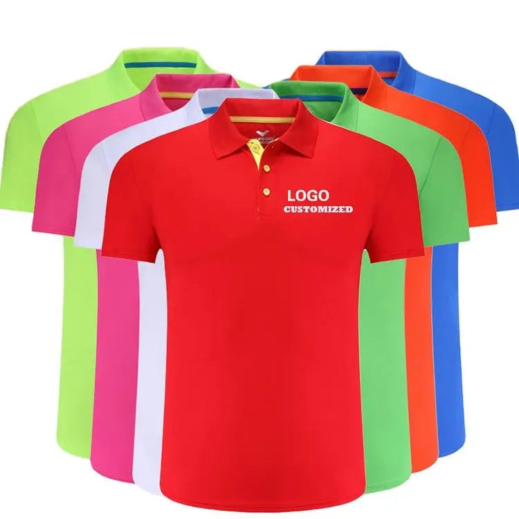 Promotional Gift 2023 Fashion Polo 100% Polyester Cotton Graphic Woman Custom Embroider logo Uniform t Shirt Men Polo Shirt