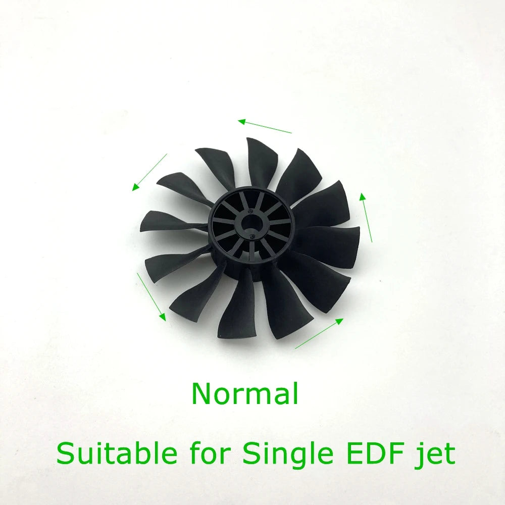 50mm EDF Propeller Duct Fan 12-Blades Normal And Reverse Good For RC Twin 50mm EDF RC Jet Airplane ME262 T50