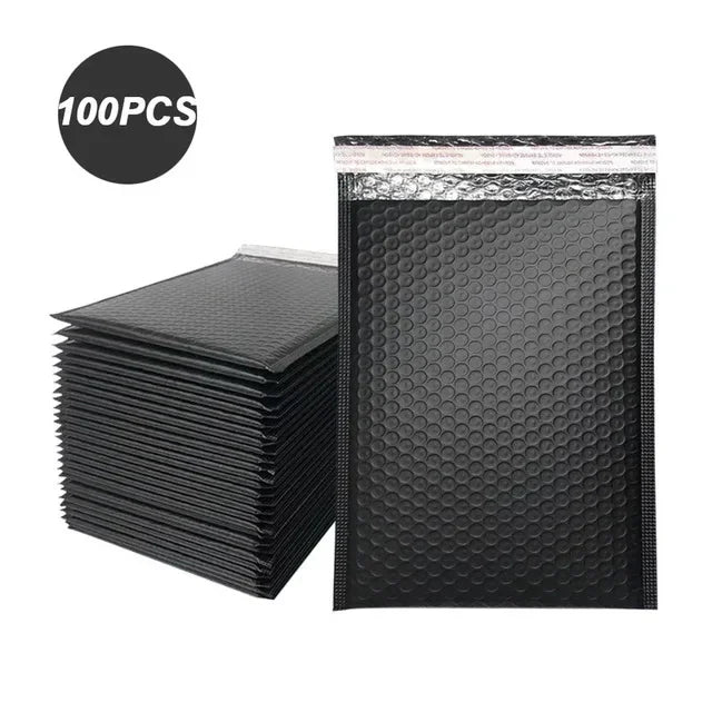 100 Pcs Bubble Mailer 18*23cm Small Business Supplies Plastic Bags Delivery Bag Packaging Kpop Packing Mailing Shipping Office