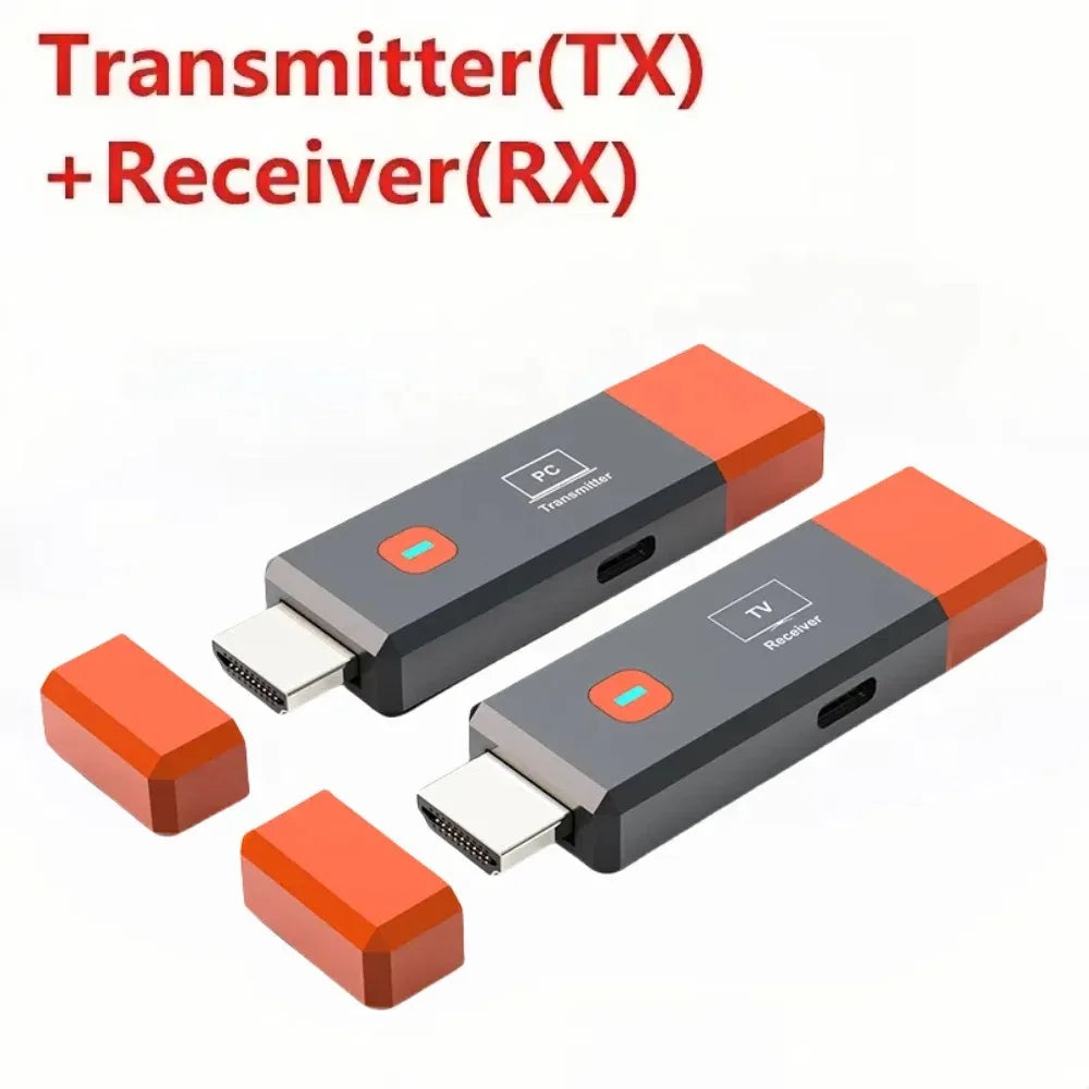 HDMI Wireless Video Transmitter and Receiver Extender 50m 1080P HDMI Video TV Stick Dongle Wireless Adapter For Camera Laptop PC
