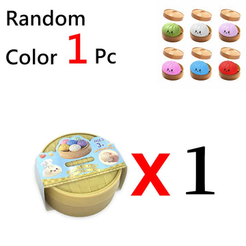Expressive Dumpling Squishy - Blind Box Mysecret Bun Fidget Toy Soft TPR Material Stress Relief Unboxing Surprise Random Style