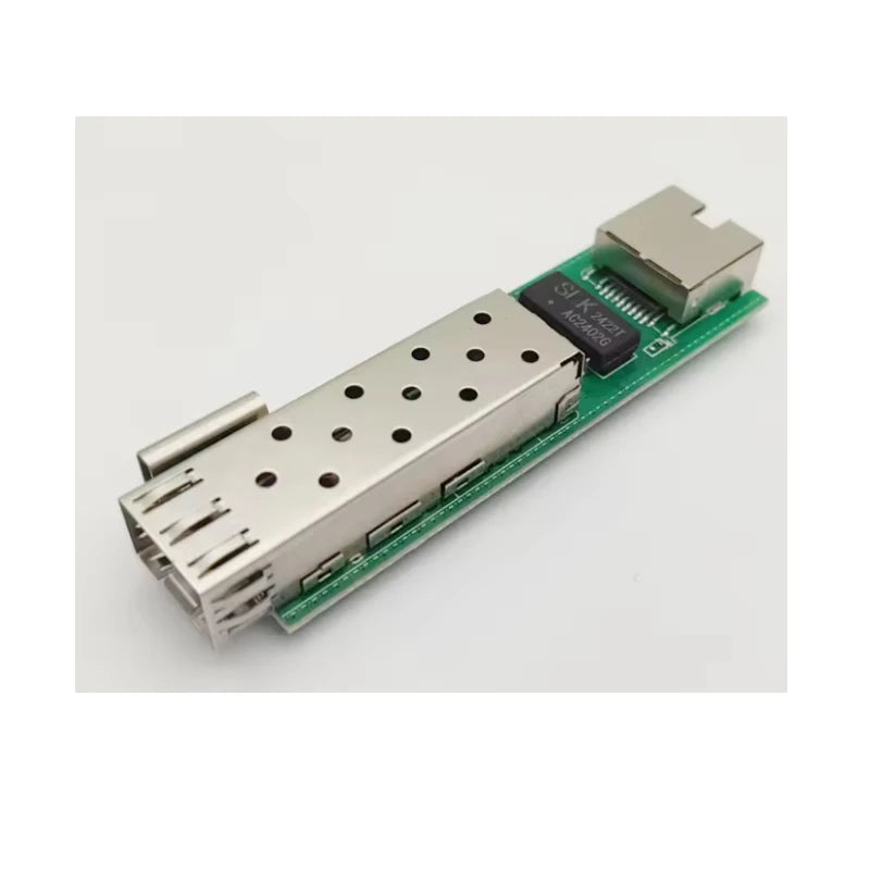 1.25G Mini RPOE Media Converter Slot SFP Transceiver Module 5V DC Type-C input 1 1.25g SFP Slot 1 RJ45 Ethernet SFP Fiber Switch