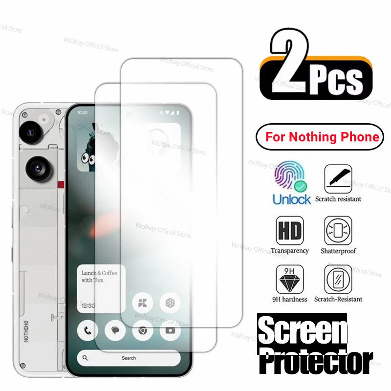 2PCS Tempered Glass For Nothing Phone 3 Screen Protector Nothing Phone 3 Full Glue Anti-Scratch Protective Glass Nothing Phone 3