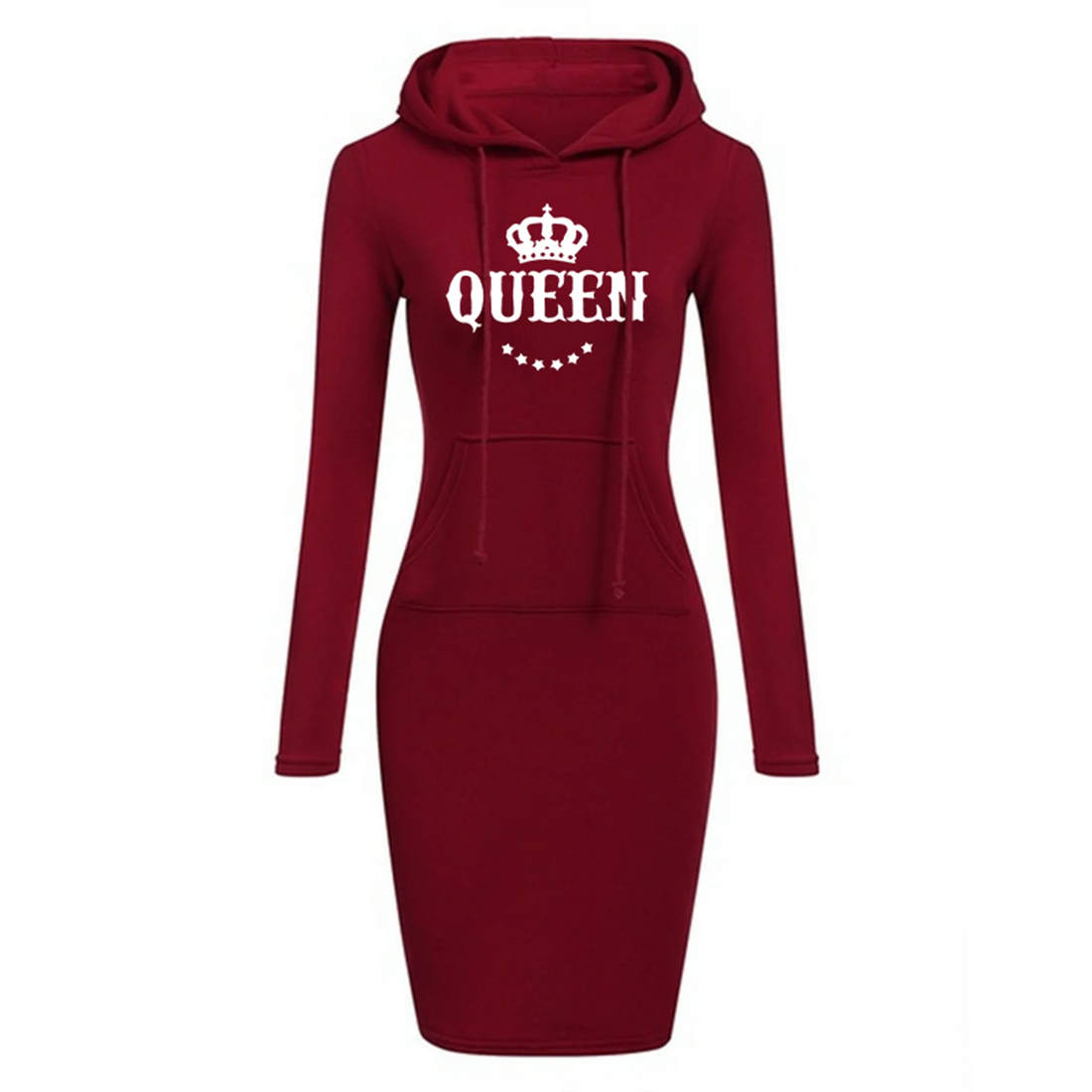 WOMEN DRESS Women's Slim Hoodie Dress Dress Casual Knee Skirt Hoodie High Quality Hooded Sweatshirt Casual Women's Queen Hoodie Skirt