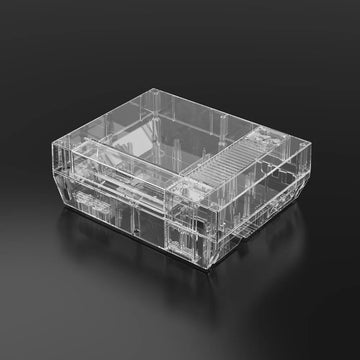 Plastic shell Bitfunx Transparent Game Console Replacement Shell Protective Housing Accessories For NES Nintendo Entertainment System Console