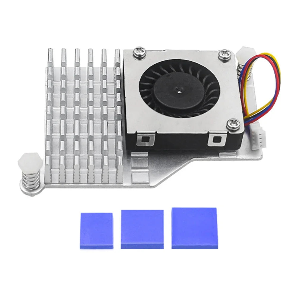 HEATSINK MATERIAL For Raspberry Pi 5 Active Cooler Official Fan Heatsink with Adjustable Speed Cooling Fan Cooling Heat Sink Radiator Fin Heatsink