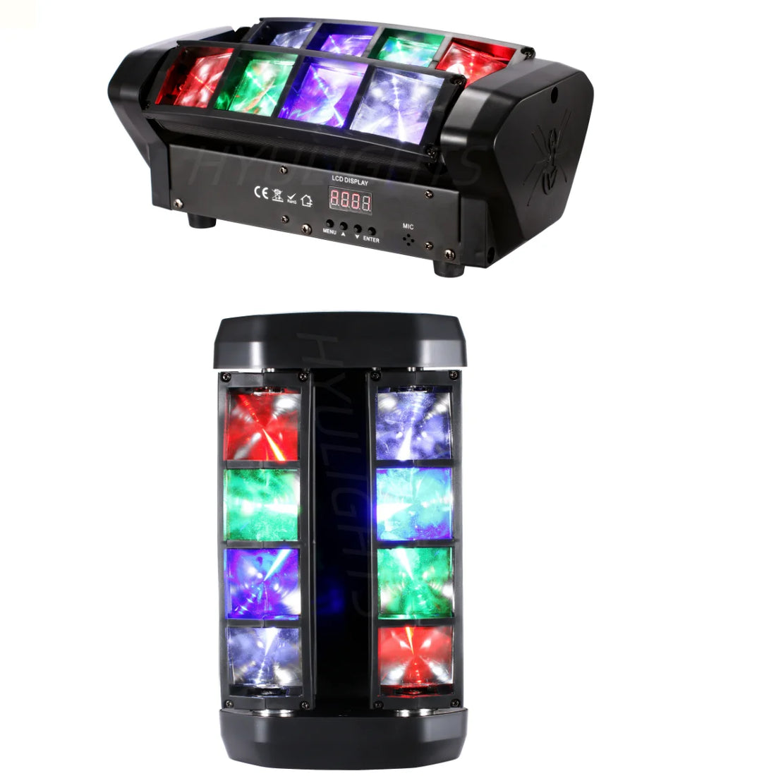 Alloy stage light for Events Mini LED Spider 8x6W RGBW Beam Good Quality  DJ Moving Head Wash Bar Light Stage Lights