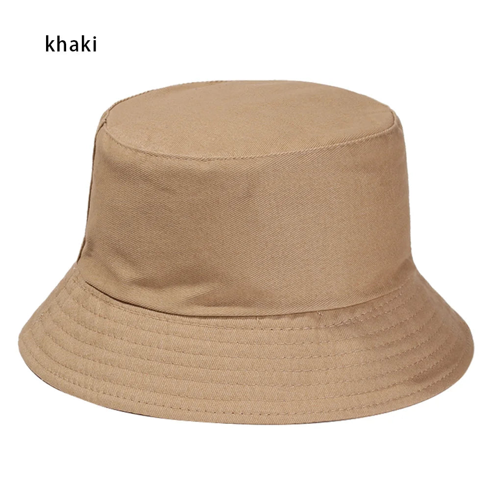 Summer Foldable Bucket Hat Unisex Outdoor Sunscreen Cotton Fishing Hunting Cap Men Basin Chapeau Sun Prevent Hats for Women 2023