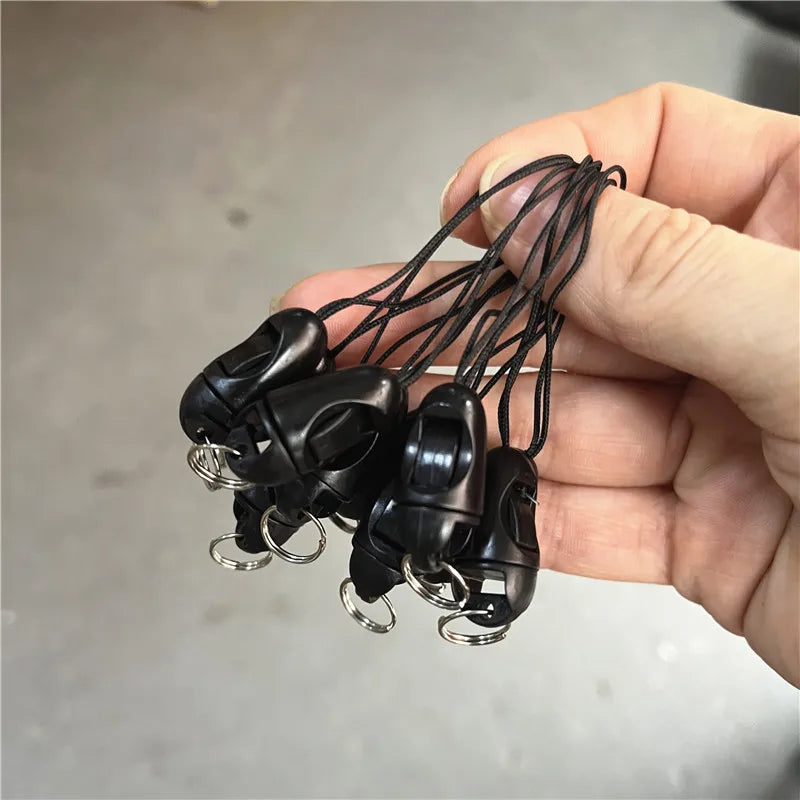 10Pcs Best selling small lanyard diy mobile phone rope accessories plastic hook for U disk polyester lanyard badge card rope