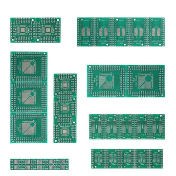 PRINTED CIRCUIT BOARD 30PCS/Set 6 types PCB Board Kit diy electronic Assorted SMT to DIP Adapter Converter Board Set FQFP32, QFN48, SOP8/16/24/28 PCB