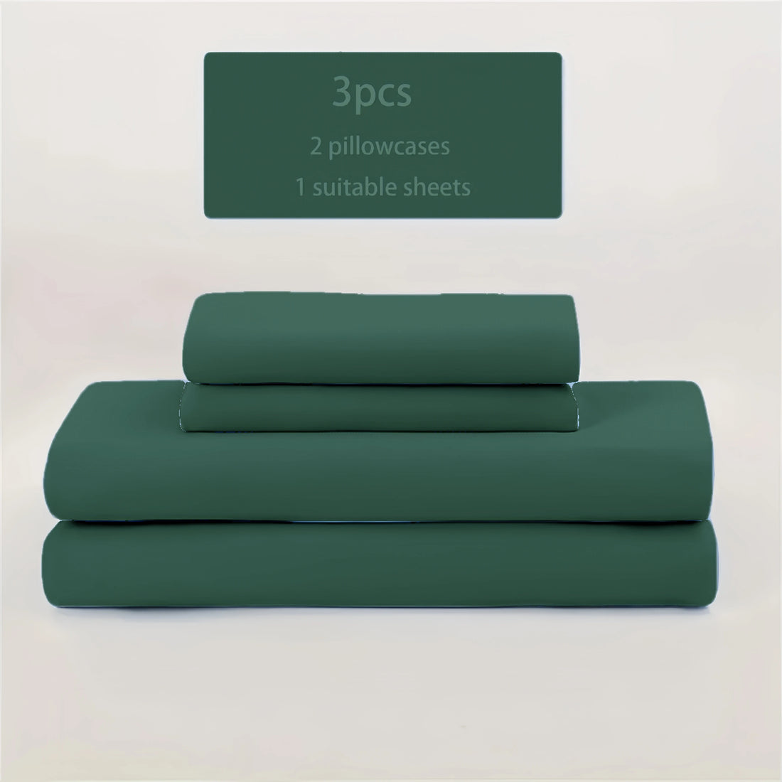 bed sheet 3pcs brushed thick solid color bed sheet pillowcase set. Four season universal skin friendly soft bed sheet pillowcase three pie