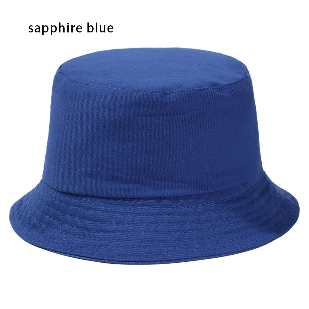 Summer Foldable Bucket Hat Unisex Outdoor Sunscreen Cotton Fishing Hunting Cap Men Basin Chapeau Sun Prevent Hats for Women 2023