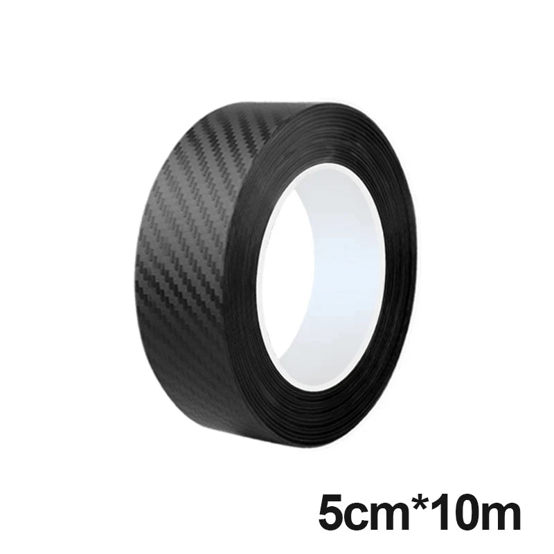 SEAMETAL 3D Carbon Fiber Sticker Car Threshold Protective Film Anti Scratch Wear-Resistant Waterproof Matte Sticker for Car Body
