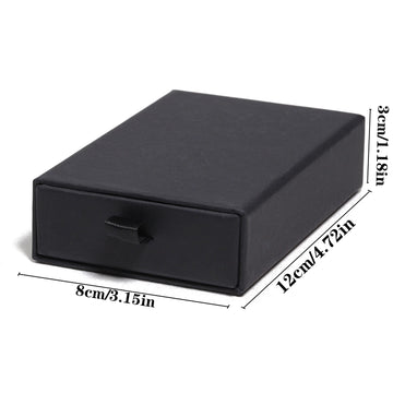 PACKAGING BOXS Drawer Style jewelry Box Multiple-Use Jewelry Packaging Box for Necklace Bracelet Ring Exquisite Jewelry Packaging Box in Black