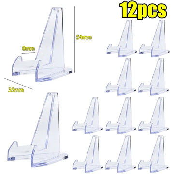 Plastic holder sample, accessories for plastic injection molds 1/12pcs Clear Acrylic Coin Display Stand Mini Plastic Transparent Holder Easel Business Card Commemorative Challenge Coin Rack
