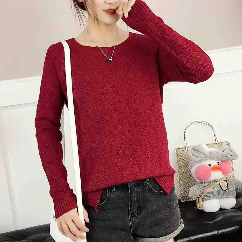 WTEMPO Autumn Winter Basic Turtleneck Knitted Bottoming Warm Sweaters Women's Pullovers Long Sleeve Pullover  Jumper Tops