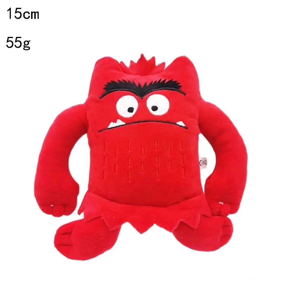 doll sample  6pcs/set 6 Colors Kawaii The Color Monster Plush Doll Children Monster Color Emotion Plushie Stuffed Toy For Kids Birthday Gifts
