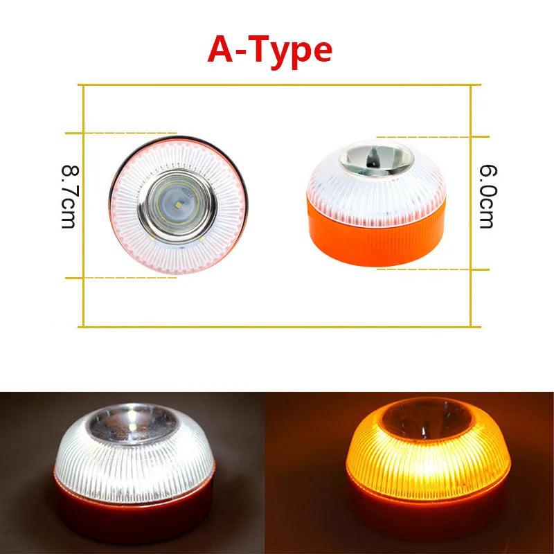 LED warning light Led Car Emergency Light V16 Explosion Flashing Light Magnetic Induction Strobe Flashing Warning Light Safety Accessory