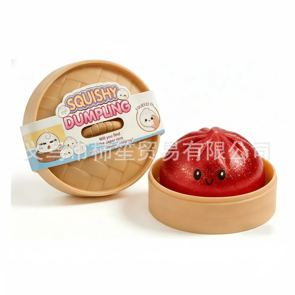 New Smiley Big Cage Baozi Pinch Music Decompression Simulation Large Size Baozi Toy Pinch Music Slow Rebound