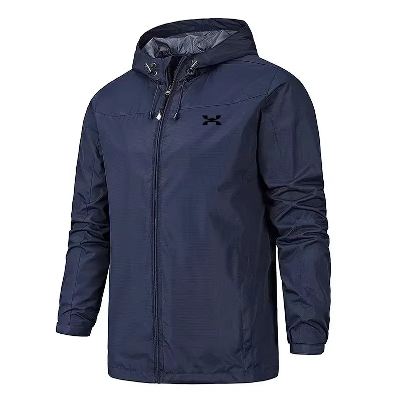 2025 New Four Seasons Mountaineering Robe Men's Casual Jacket Outdoor Single layer Windbreaker Jacket for Men