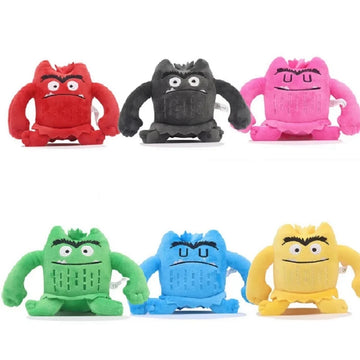 doll sample  6pcs/set 6 Colors Kawaii The Color Monster Plush Doll Children Monster Color Emotion Plushie Stuffed Toy For Kids Birthday Gifts