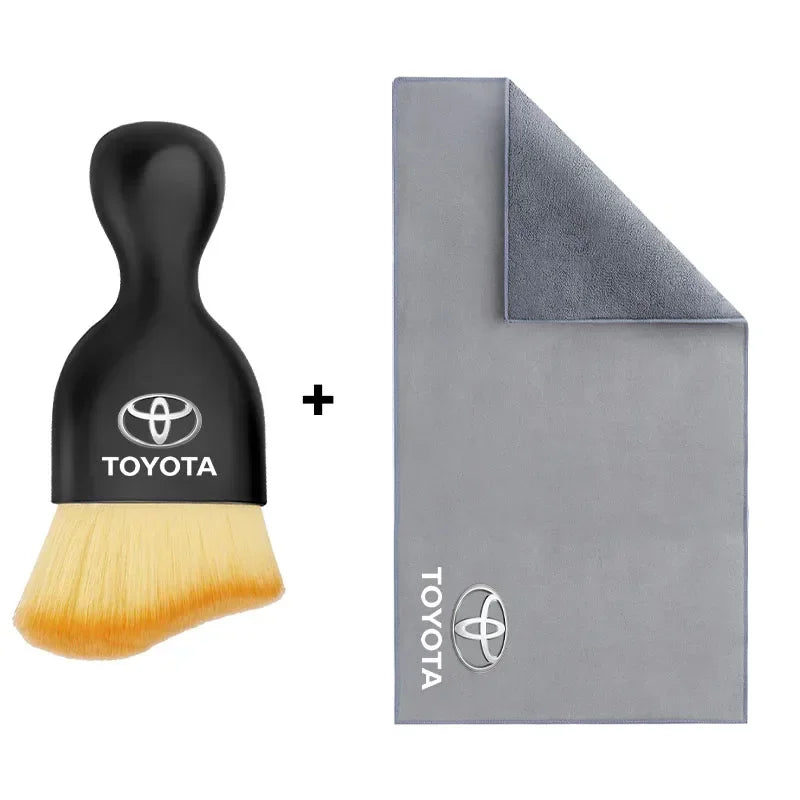 Air Conditioner Outlet Cleaning Soft Brush Car Towel Auto parts For Toyota TRD RAV4 Levin Reiz Corolla Chr Camry Racing