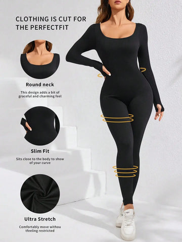 Women's jumpsuit Slim Jumpsuit For Women‘s Clothing Zipper Casual Brown Fitness Rompers Autumn 2024 Playsuit Activity Streetwear Overall