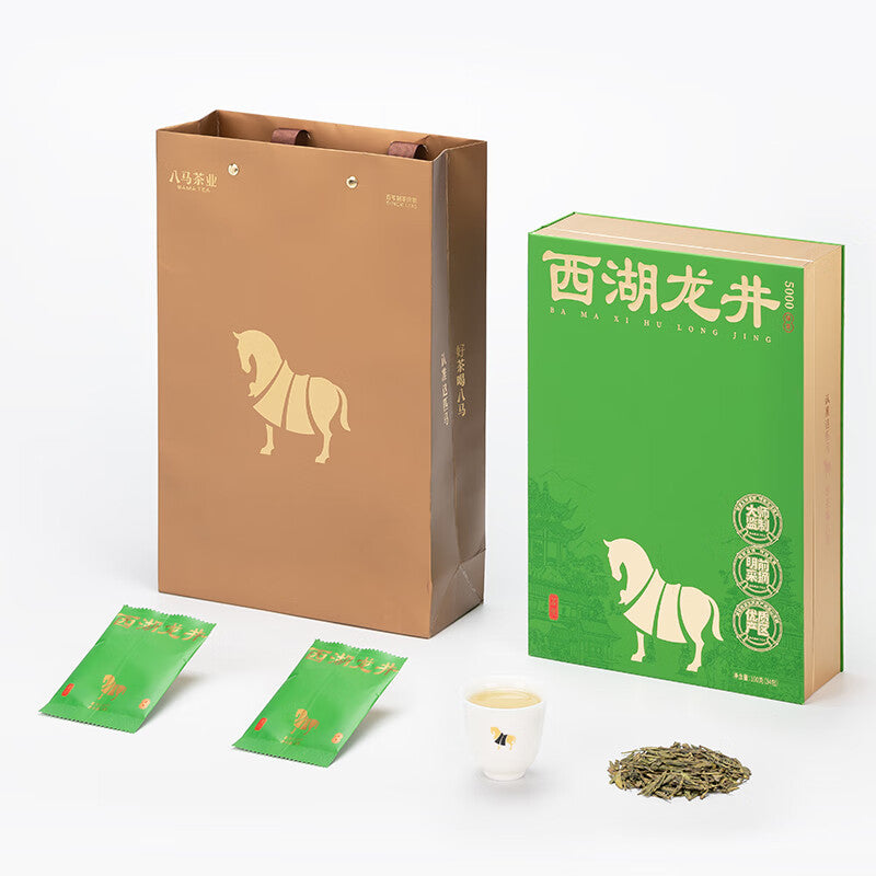 Ba Ma Tea Industry 2025 New Tea Spring Tea Mingqian Special Grade Zhejiang West Lake Longjing Green Tea Tea Tea Making 5000 Gift Tea