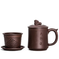 Qianshoutang Guogong Ma Xiaojun Yixing Zisha Cup Handmade Four piece Cup Kung Fu Tea Set Gift Box Gift Set Tianxingjian